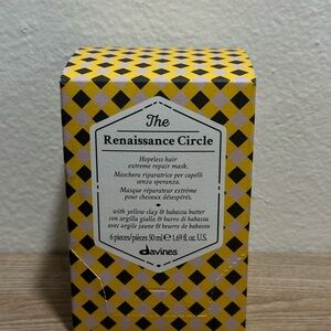 Davines The Renaissance Circle Repair Mask – Yellow and Black Check